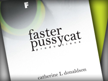 Faster Pussycat Productions business cards